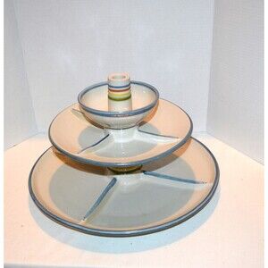 Vintage Three Tier Serving Louisville Pottery All Occasions Every Party